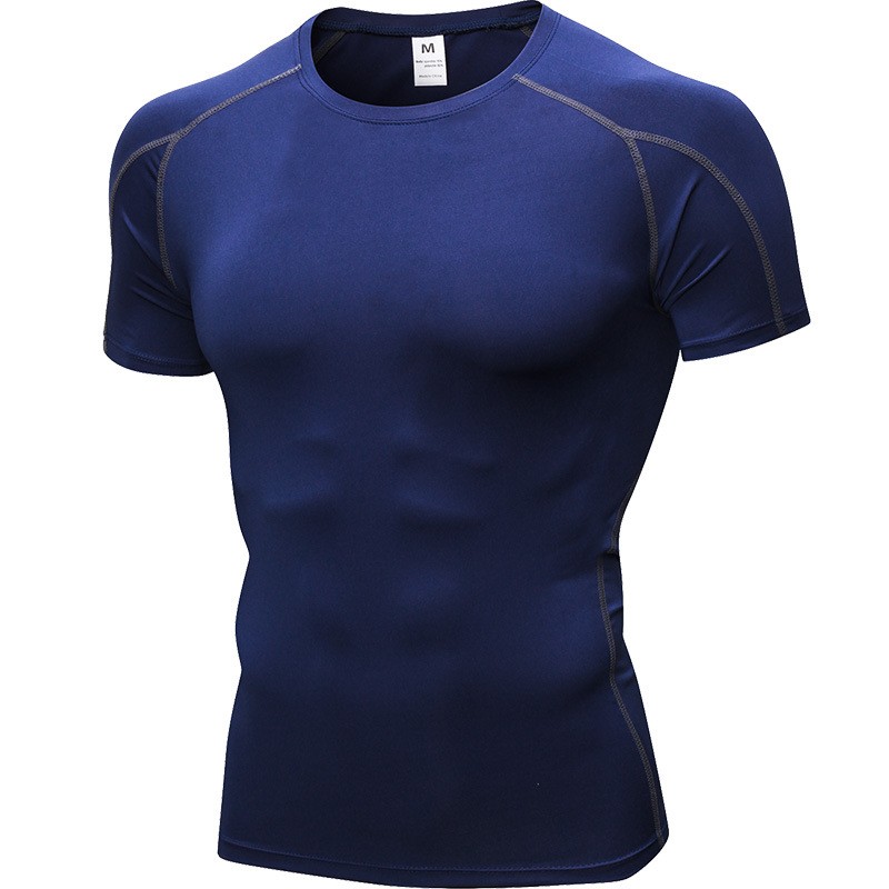 Sportswear Supplier - Men Gym Seamless Sportswear Apparel Clothing Running Compression Breathable T Shirts