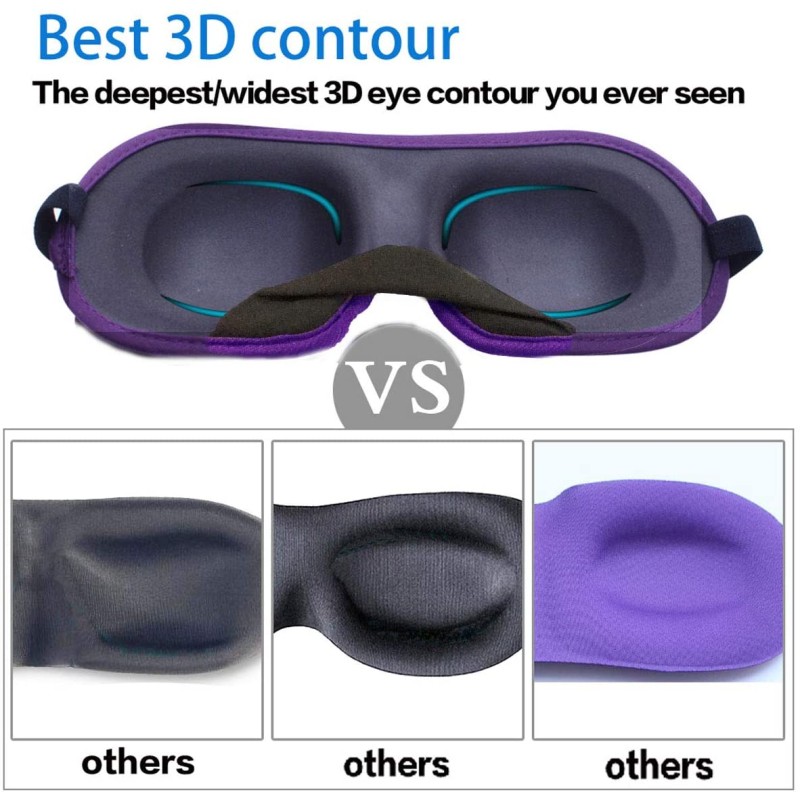 Sleep Eye Mask Supplier - 3d Sleep Eye Mask Sleepmask Sleeping Mask Blindfold 3D Contoured with Eye Cups