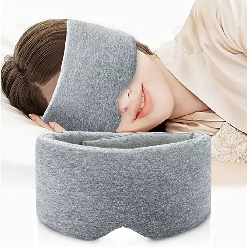 Eye Mask with Pouch Manufacturer - Custom Hot Sale Handmade Cotton Soft Eye Cover Blindfold Travel Sleep Mask