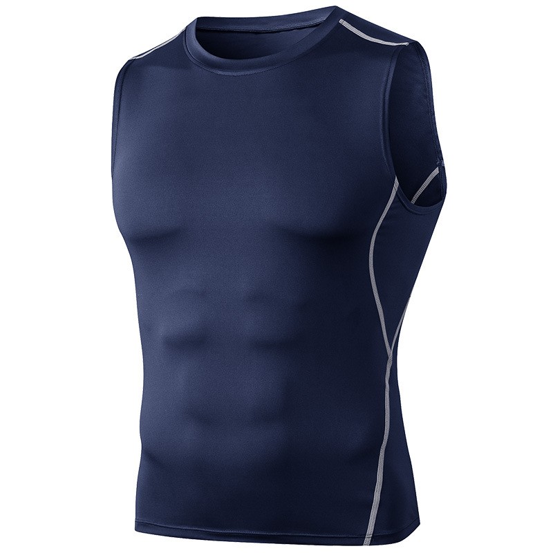 Compression Wear Manufacturer - New Collection Sleeveless Man Compression Wear Sport Top Mens Activewear Gym