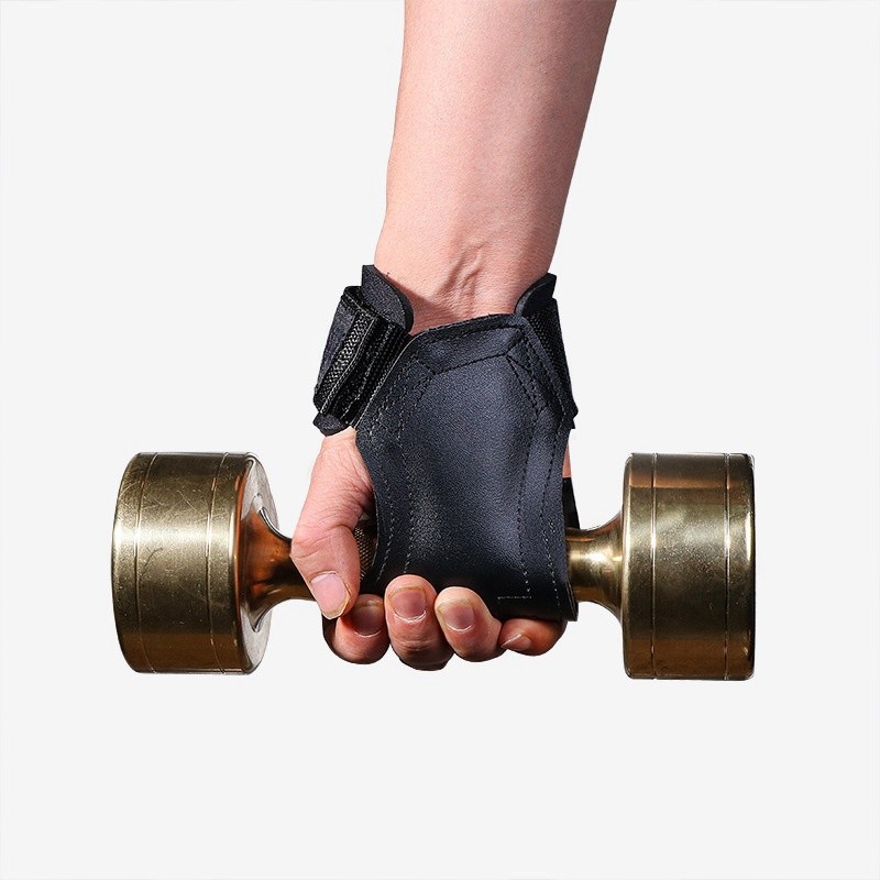Hand Grip Manufacturer - Pull up Weight Lifting Hand Palm Straps With Wrist Wraps Genuine Leather