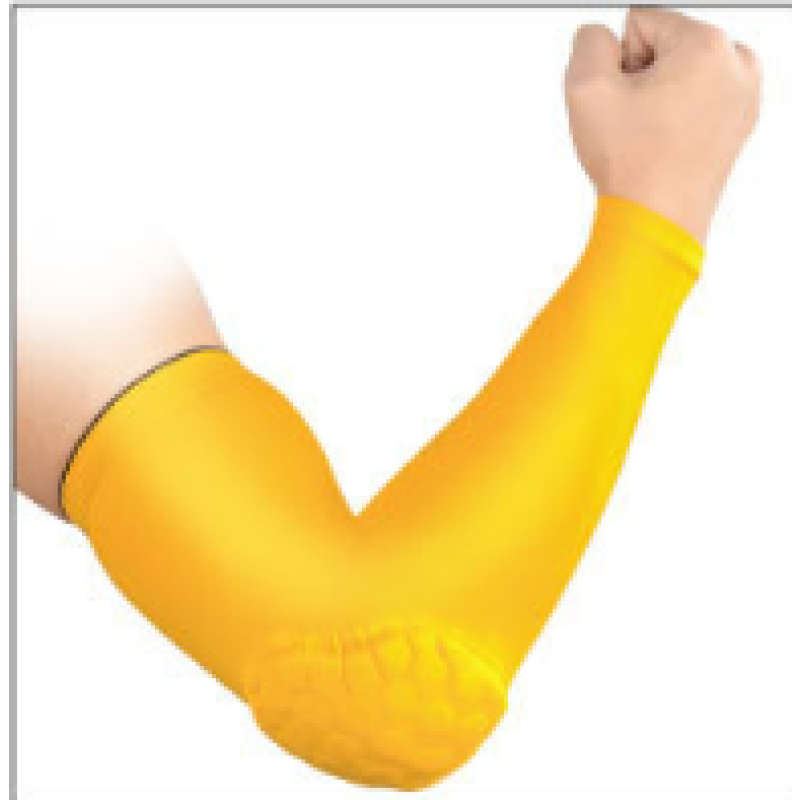 Elbow Pad Supplier - Custom Men Sport Basketball Golf Cycling Anti-collision Honeycomb Arm Sleeve
