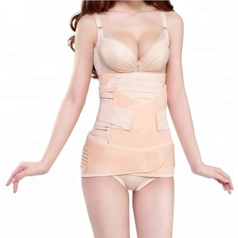 Postpartum Belt Factory - Women Body Shaper Faja 3 in 1 Recovery Wrap Pelvis Waist Shapewear Belt