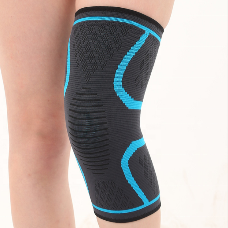 Knee Protector Factory - Custom Nylon Elastic Breathable Pain Relief Sport Knee Sleeve Knit