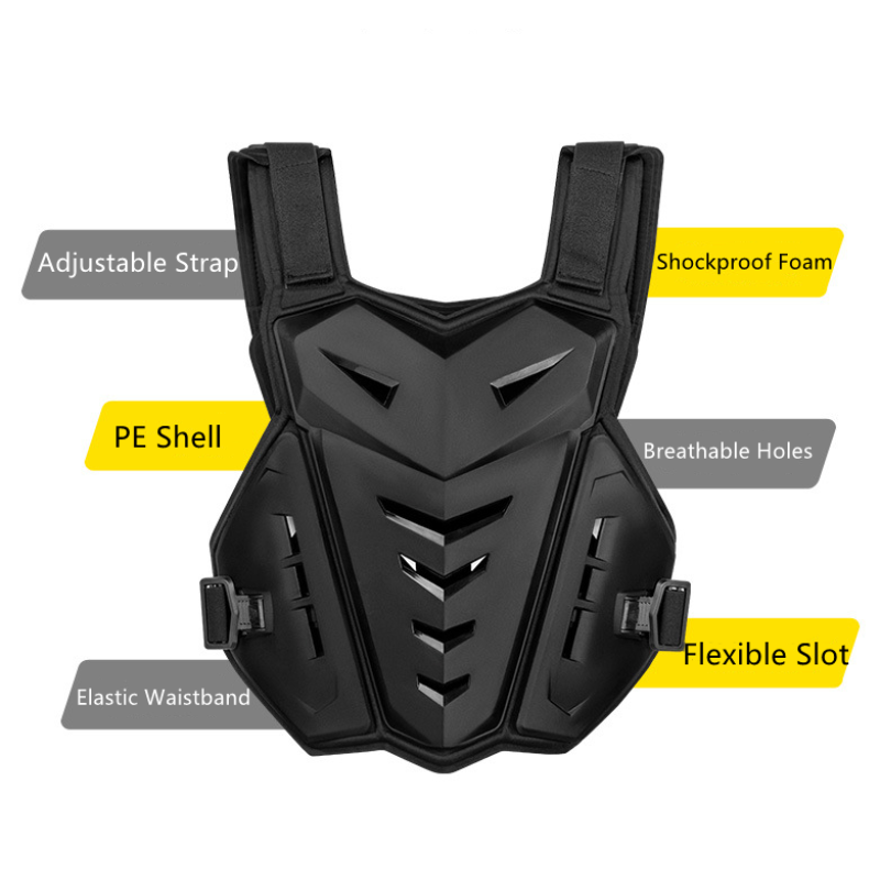 Chest Gear Supplier - High Quality PE Shell Breathable Safety Custom Chest Gear Motorbike Racing Suit Vest