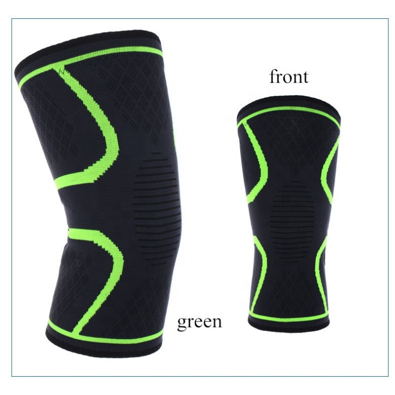 Knee Protector Factory - Custom Nylon Elastic Breathable Pain Relief Sport Knee Sleeve Knit