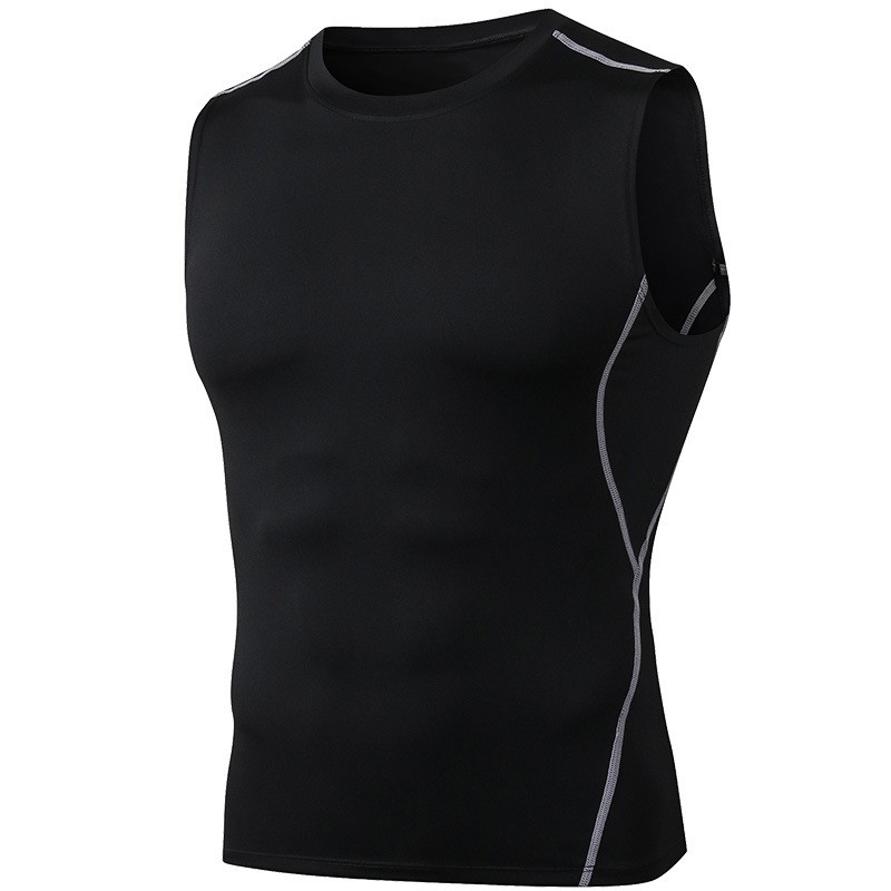 Compression Wear Manufacturer - New Collection Sleeveless Man Compression Wear Sport Top Mens Activewear Gym