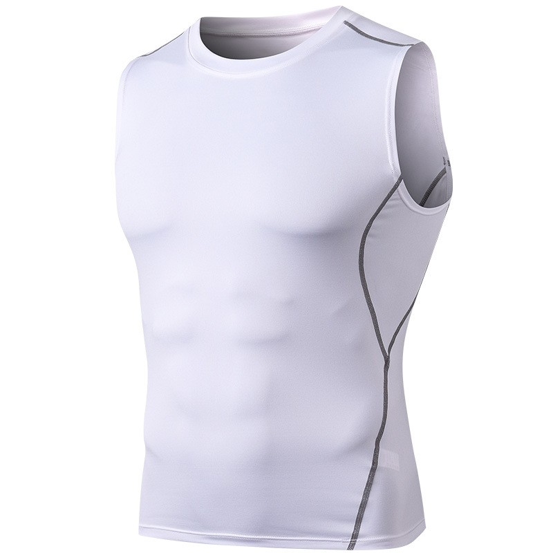 Compression Wear Manufacturer - New Collection Sleeveless Man Compression Wear Sport Top Mens Activewear Gym