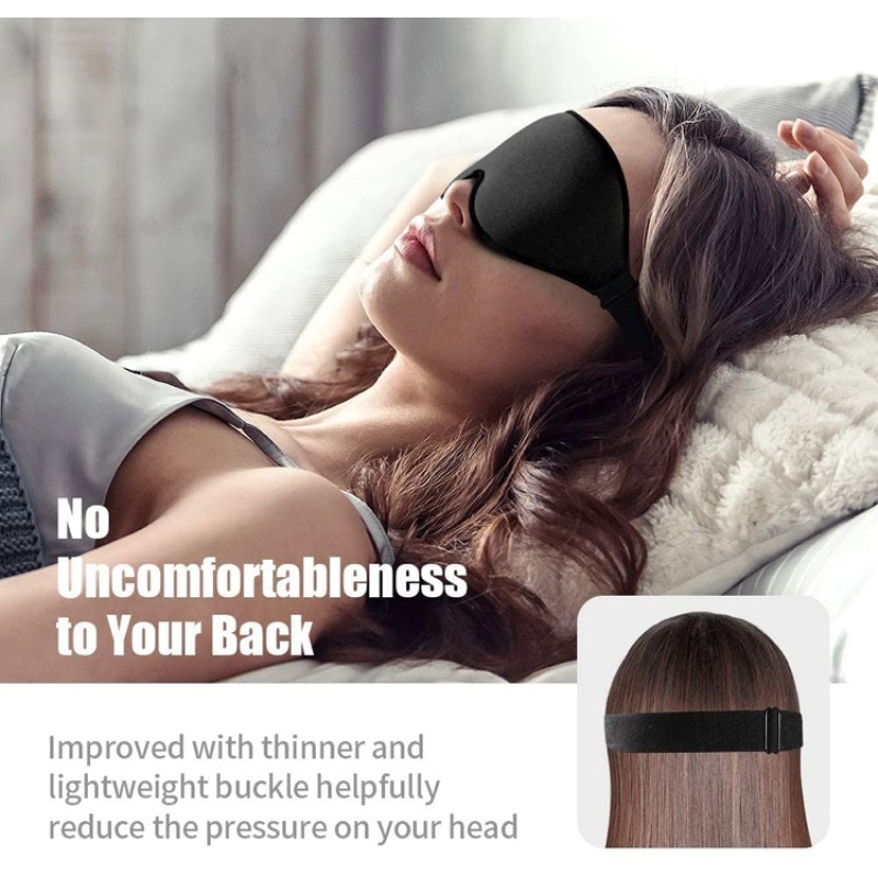 Meditation Mask Supplier - Soft Comfortable Milk Silk 100% Light Blocking Yoga Relaxation Meditation Eye Mask