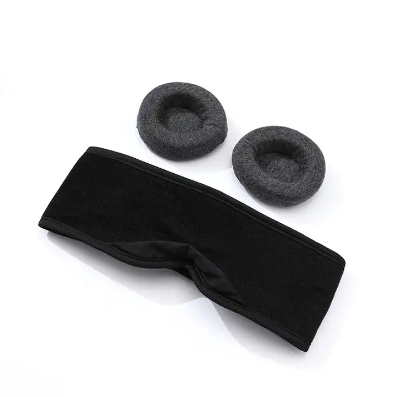 Travel Eye Mask Supplier - Hot Sale Customized 3D Contoured Travel Airplane Sleeping Eye Mask Adjustable Cups