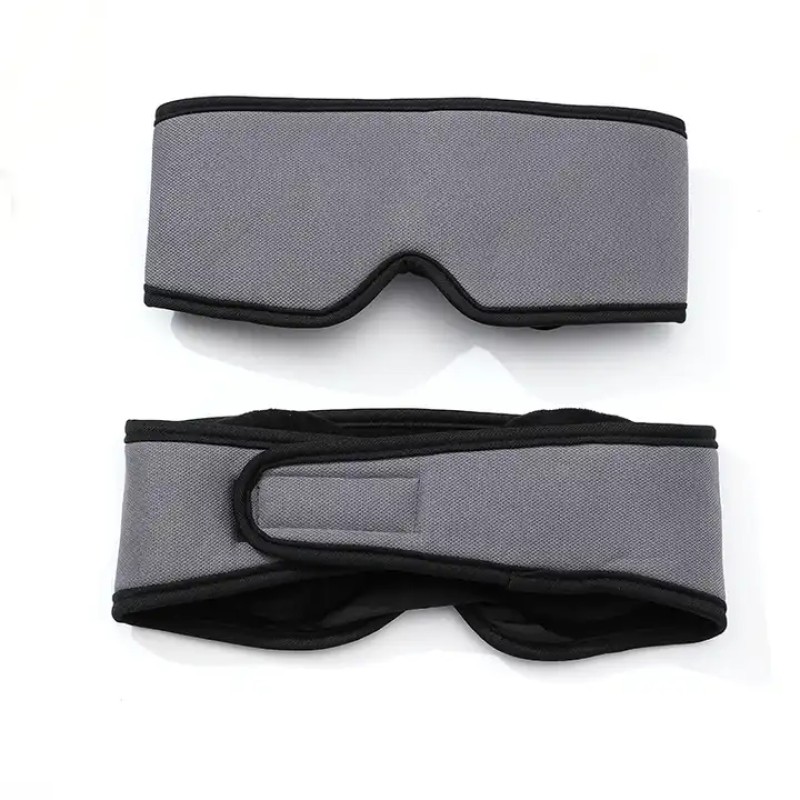 Travel Eye Mask Supplier - Hot Sale Customized 3D Contoured Travel Airplane Sleeping Eye Mask Adjustable Cups