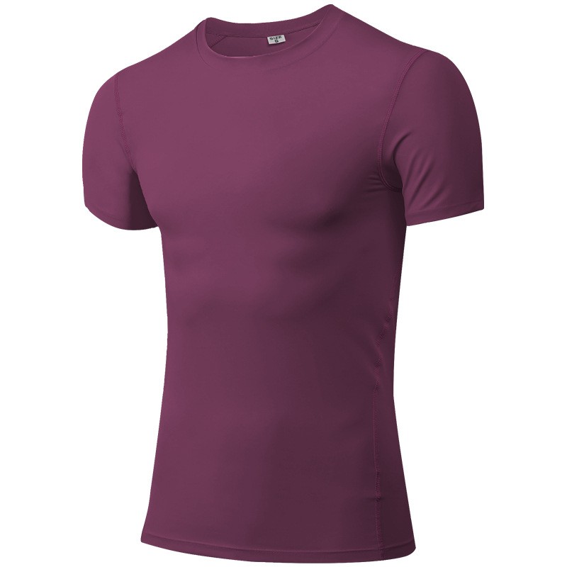 Compression Shirts Factory - Custom logo Men Sportswear Quick Dry Gym Fitness Workout Athletic Compression Shirts
