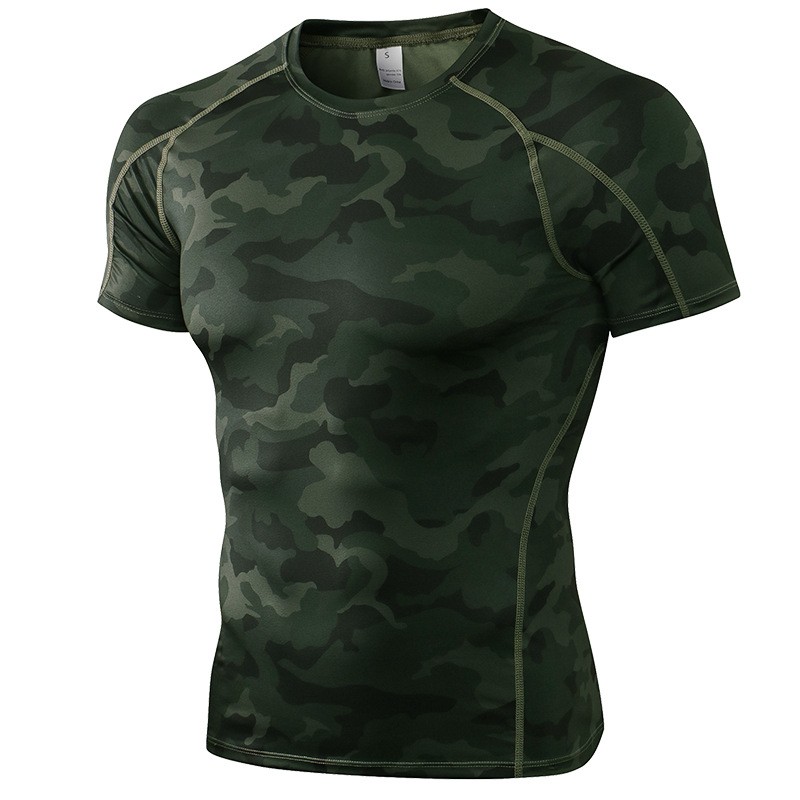 Sportswear Supplier - Men Gym Seamless Sportswear Apparel Clothing Running Compression Breathable T Shirts