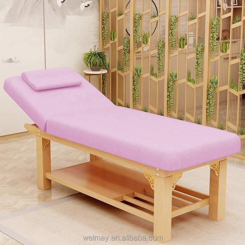 Spa Massage Bed Manufacturer - Hot Sale Wooden Spa Massage Bed Table Salon Furniture Clinic Bed