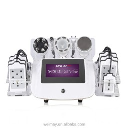 Vacuum Therapy Equipment Factory - 6 in 1 Lipo Laser Cavitation Vacuum Therapy Slimming RF Face Lifting