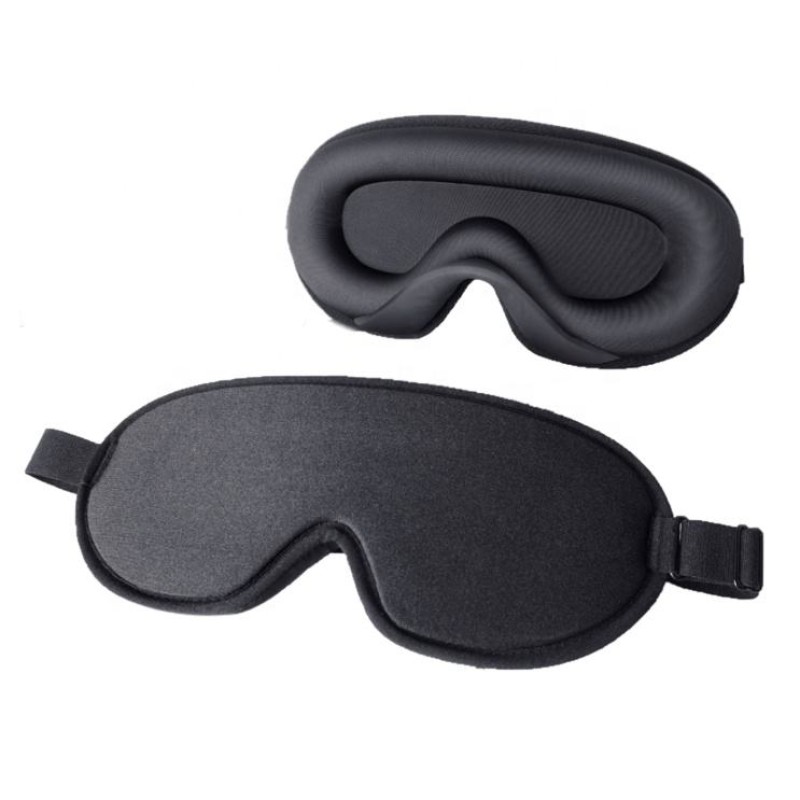 Sleeping Mask Factory - Kezhi Customized Light Weight Memory Foam Ice Silk Travel Blindfold