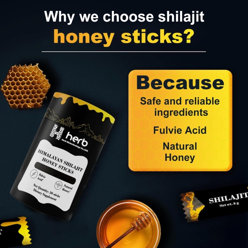 OEM/ODM Himalayan Shilajit Honey Sticks Manufacturer - Private Label Premium Quality Pure Gold Resin with Saffron