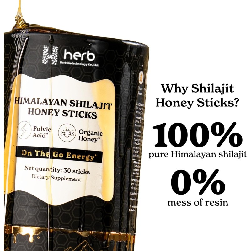 OEM/ODM Himalayan Shilajit Honey Sticks Manufacturer - Private Label Premium Quality Pure Gold Resin with Saffron