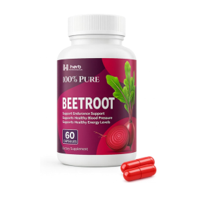 ODM/OEM Beet Root Capsules Manufacturer - Private Label Non-GMO Nitric Oxide Herbal Supplement for Adults Energy & Blood Pressure Support