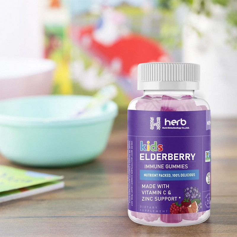 Kids Immune Gummies Manufacturer - OEM/ODM Elderberry Extract Vitamins Supplement (Newborn Inapplicable)