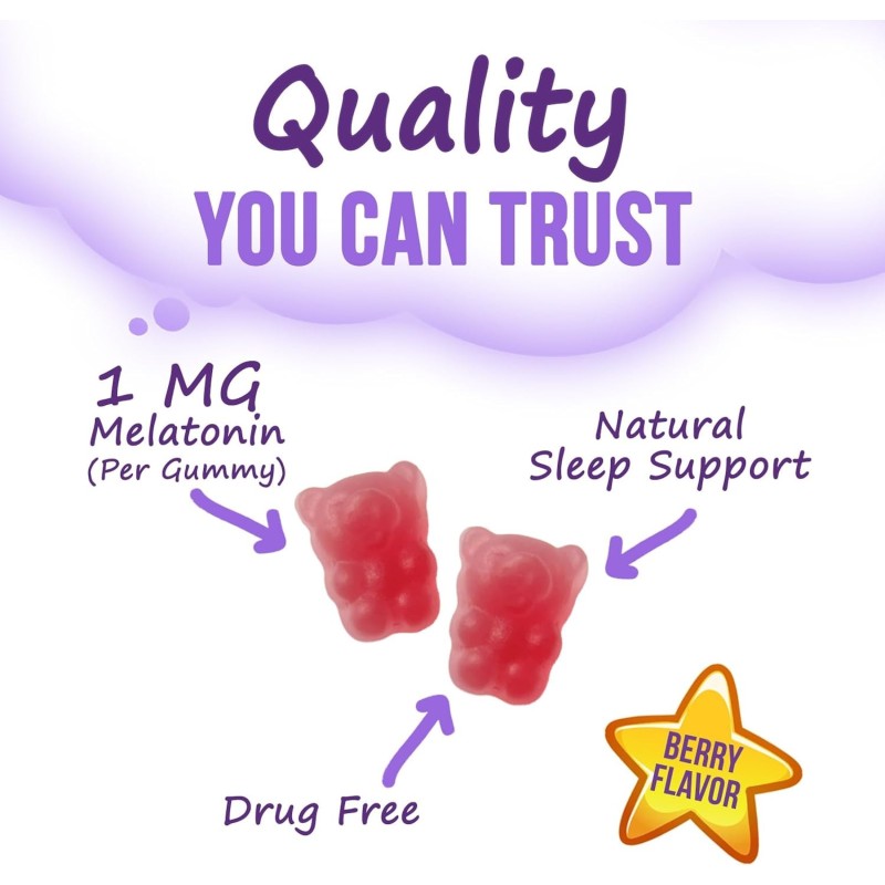 Natural Melatonin Gummies Manufacturer - OEM/ODM Non-Habit Forming Sleep Aid for Kids & Adults to Promote Restful Sleep