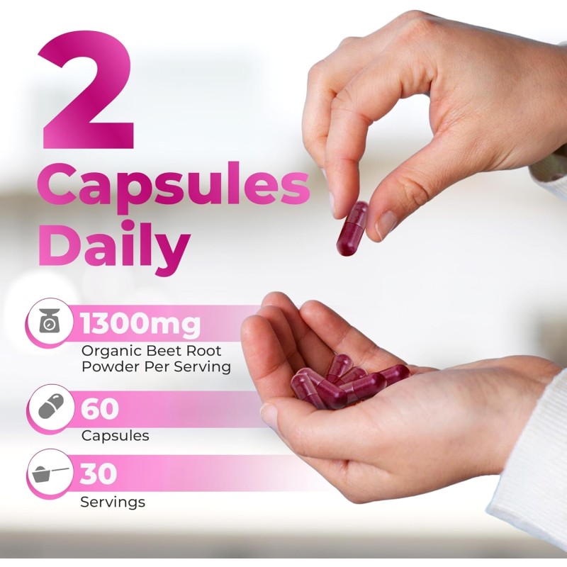 OEM/ODM Beet Root Capsules Manufacturer - Private Label Dark Cherry Flavor Herbal Supplement for Blood Nitric Oxide Flow