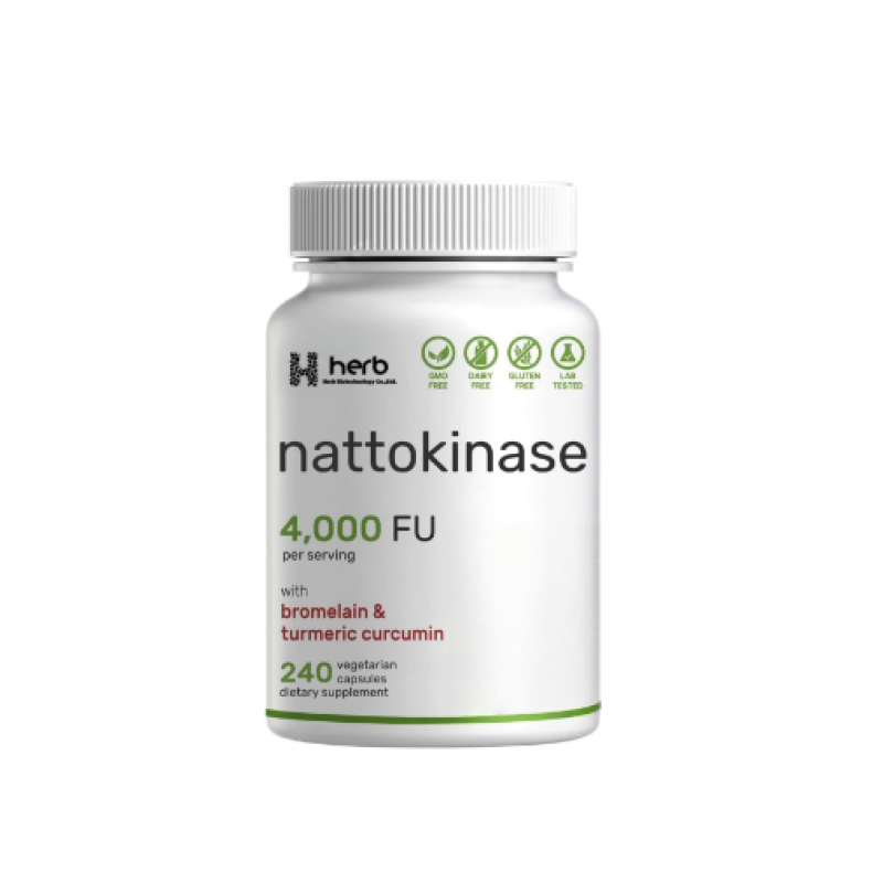 ODM/OEM Double Wood Nattokinase Supplement Manufacturer - Private Label Naturally Herbal Systemic Enzymes for Cardiovascular Circulatory Support