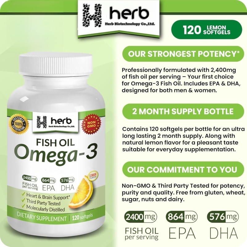 ODM/OEM Fish Oil Omega-3 Softgel Manufacturer - Private Label Complex Vitamins Minerals Supplement for Heart Health