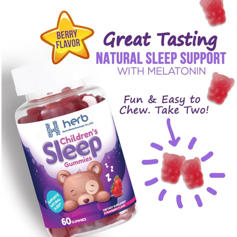Natural Melatonin Gummies Manufacturer - OEM/ODM Non-Habit Forming Sleep Aid for Kids & Adults to Promote Restful Sleep