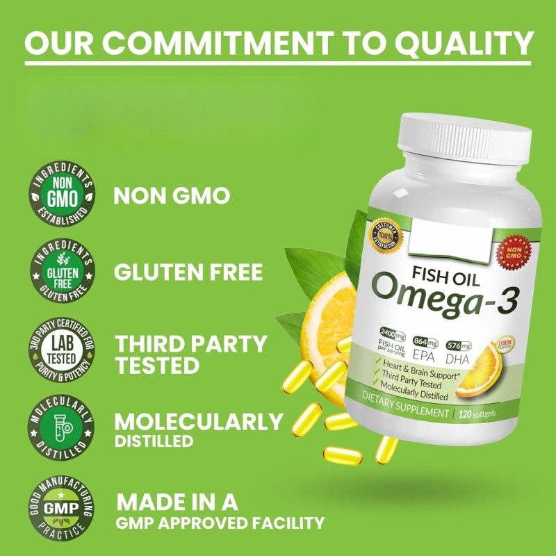 ODM/OEM Fish Oil Omega-3 Softgel Manufacturer - Private Label Complex Vitamins Minerals Supplement for Heart Health