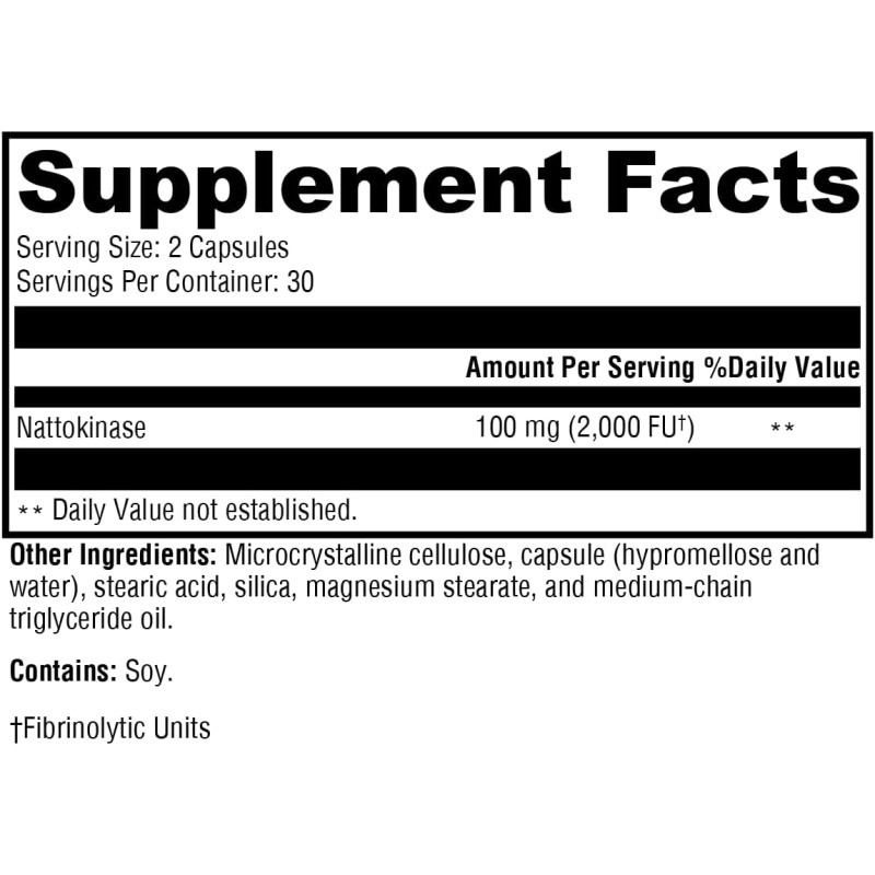 ODM/OEM Double Wood Nattokinase Supplement Manufacturer - Private Label Naturally Herbal Systemic Enzymes for Cardiovascular Circulatory Support
