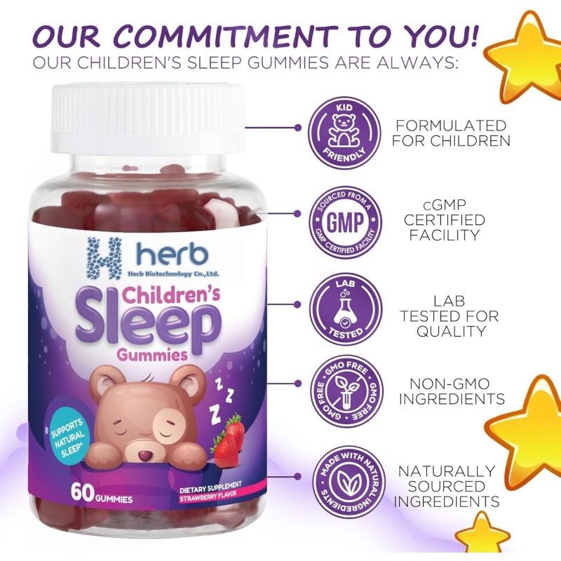 Natural Melatonin Gummies Manufacturer - OEM/ODM Non-Habit Forming Sleep Aid for Kids & Adults to Promote Restful Sleep