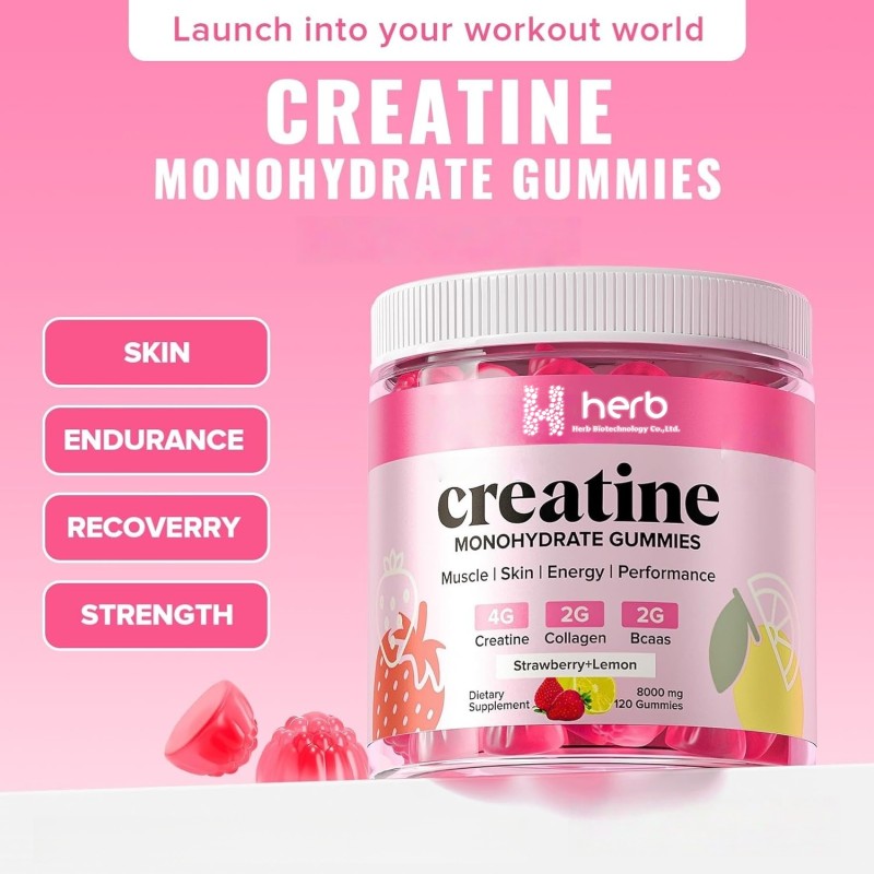ODM/OEM Creatine Gummies Manufacturer - Private Label Sports Nutrition Supplement for Energy Support