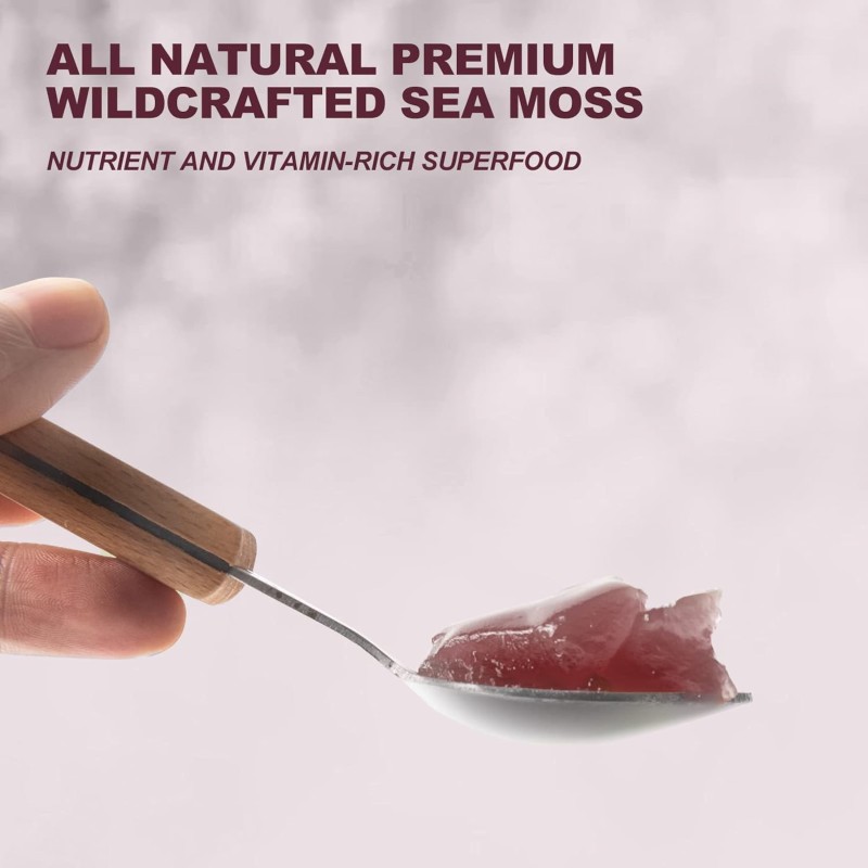 ODM/OEM Sea Moss Gel Manufacturer - Private Label Healthy Raw Nutrition Drink Elderberry Flavor (Adults Dietary Supplement)