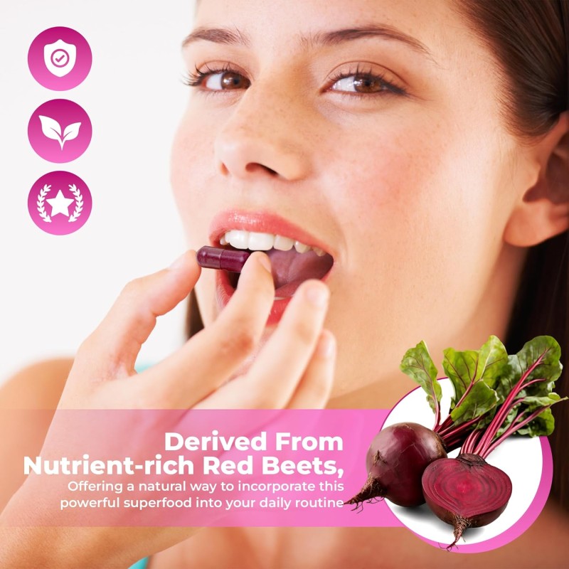 OEM/ODM Beet Root Capsules Manufacturer - Private Label Dark Cherry Flavor Herbal Supplement for Blood Nitric Oxide Flow