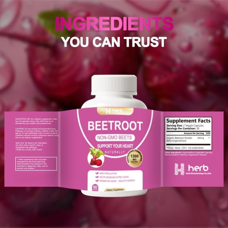 OEM/ODM Beet Root Capsules Manufacturer - Private Label Health Support Supplement for Adults