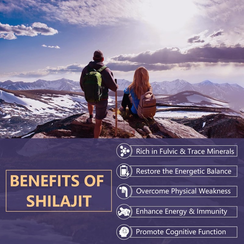 Shilajit Capsules Manufacturer - OEM/ODM Nutrition Pure Himalayan Shilajit with Fulvic Acid & Essential Minerals (Combats Fatigue)