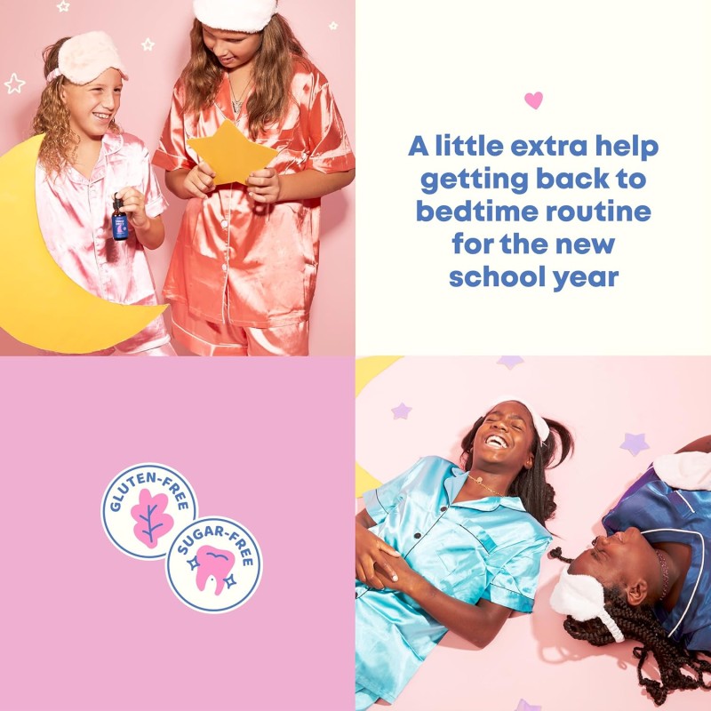 Kids Melatonin Drops Manufacturer - OEM/ODM Liquid Sleep Aid with L-Theanine High Absorption Berry Flavor (With Vitamin D)