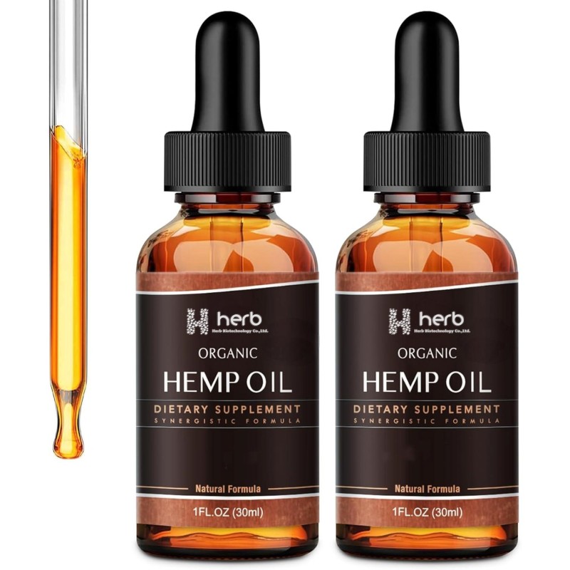 Hemp Oil Drops Manufacturer - OEM/ODM Natural Extract Supplement for Immune Focus Calm Stress & Mood Support