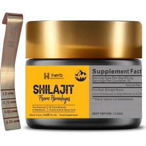 Shilajit Resin Manufacturer - Stock 86% Fulvic Acid Gold Grade Organic Pure Himalayan 50g Food Supplement