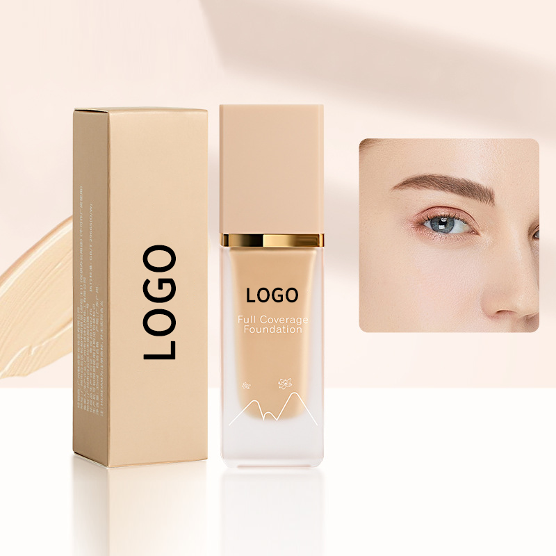 Liquid Foundation Factory - White Clear Plastic Bottle Private Label Waterproof Makeup