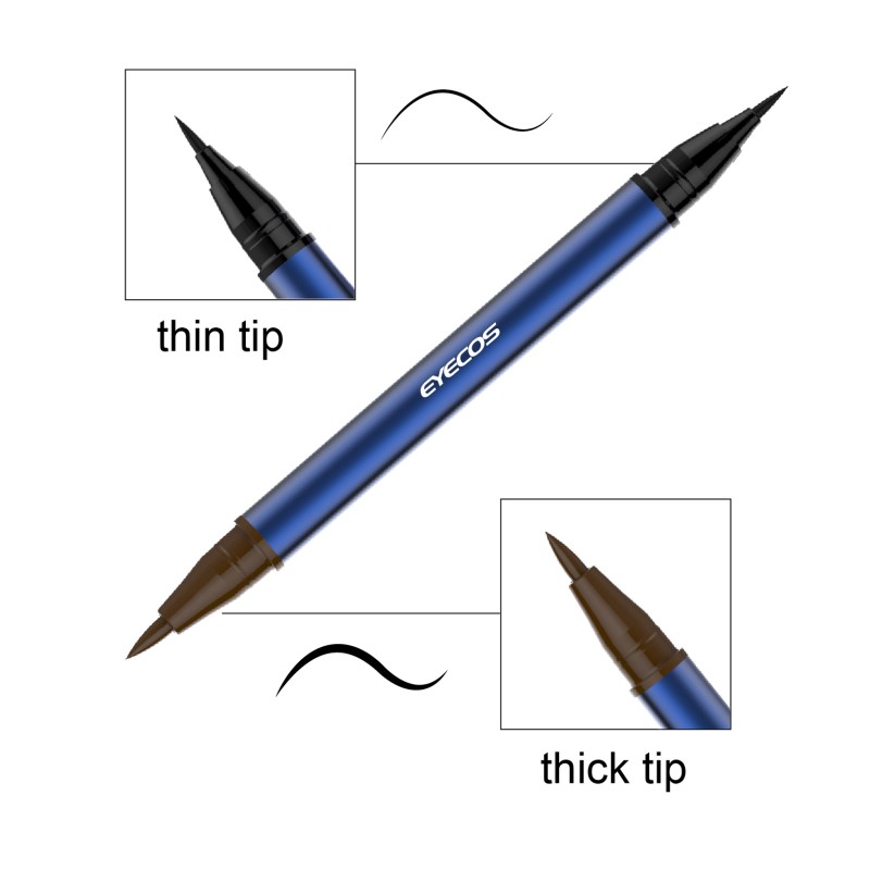 Eyeliner Pen Supplier - Double Headed Wing Seal Black Does Not Stain Easily