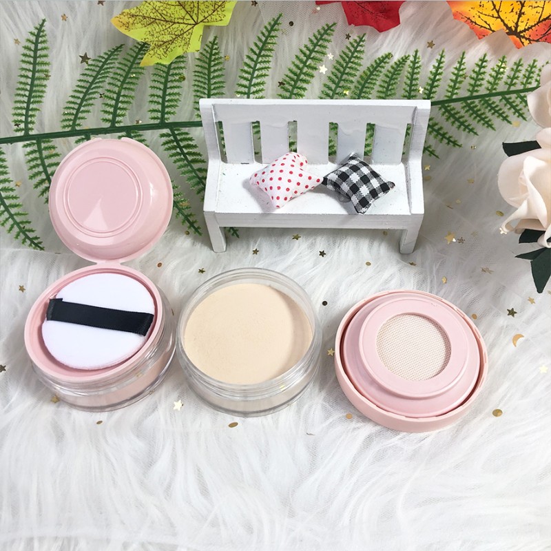 Pressed Powder Manufacturer - Pink Round Jar Vegan Makeup Private Label Pressed Setting