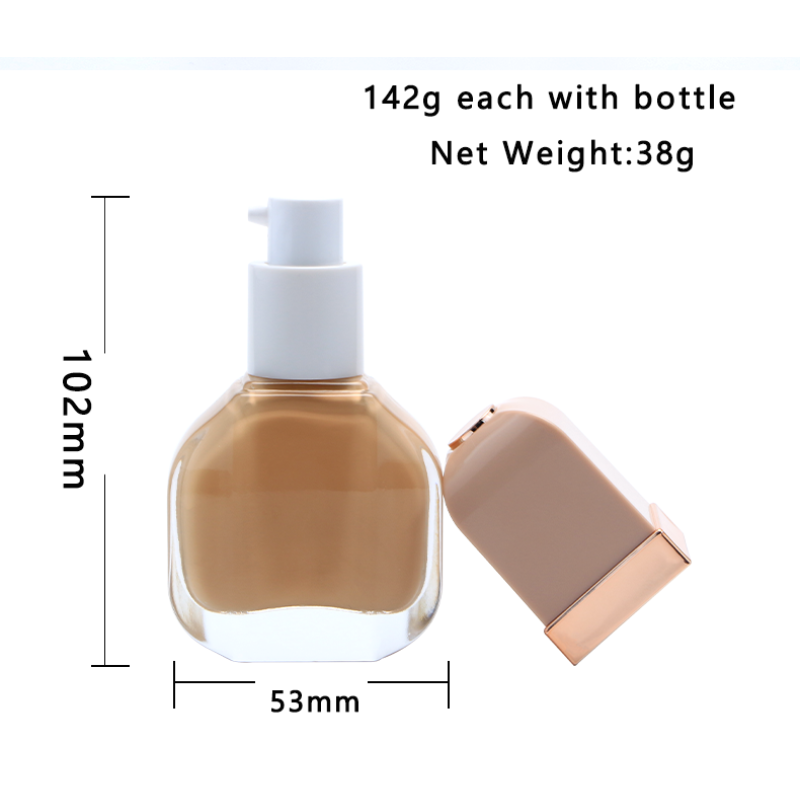Foundation Makeup Supplier - 26 Color Black Rose Golden Frosted Bottle Full Coverage