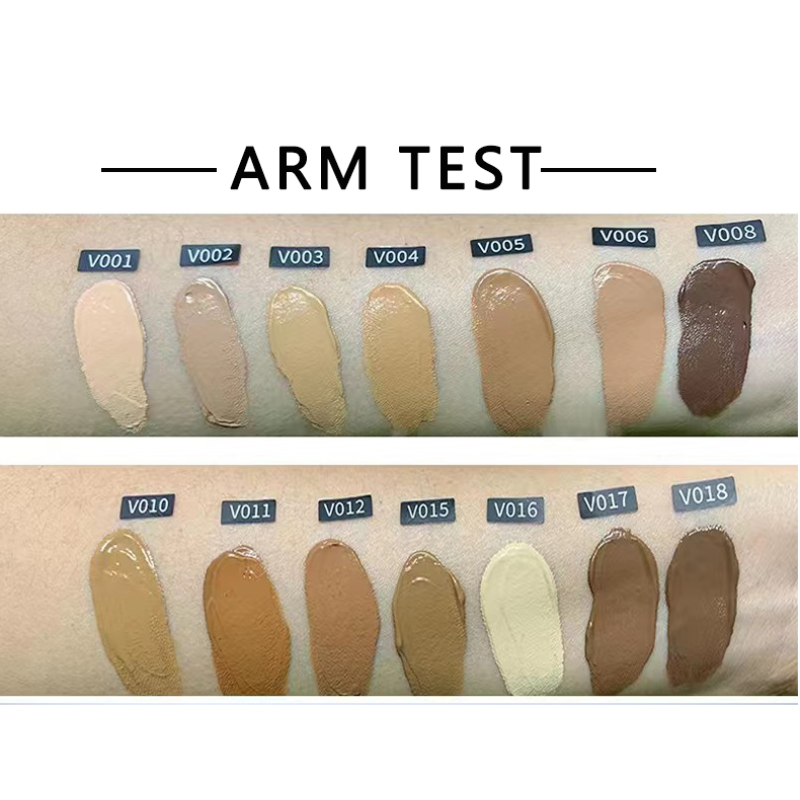 Full Coverage Foundation Manufacturer - Nude Golden Square Frosted Bottle Maquillaje Waterproof