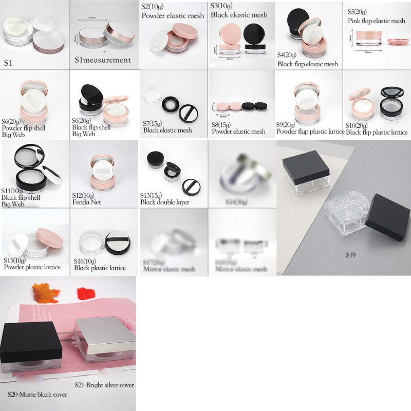 Setting Powder Supplier - Pink White Square Jar Makeup Cosmetics Private Label Skin