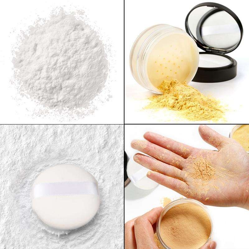 Face Powder Factory - Silver Square Container Cosmetics OEM Makeup Personal Care