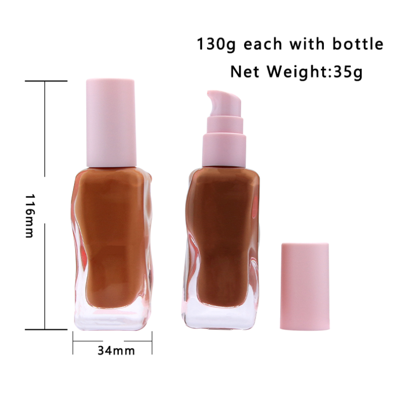 Makeup Liquid Foundation Manufacturer - 10 Color Rose Golden Black Round Waterproof