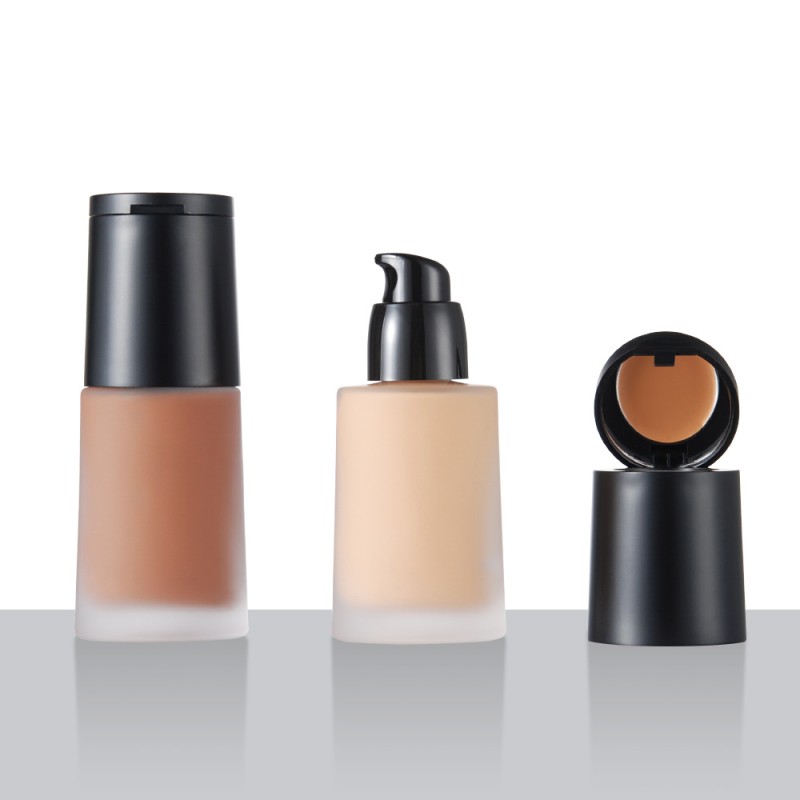 Makeup Liquid Foundation Supplier - Pink Clear Bottle Private Label Waterproof Makeup Products