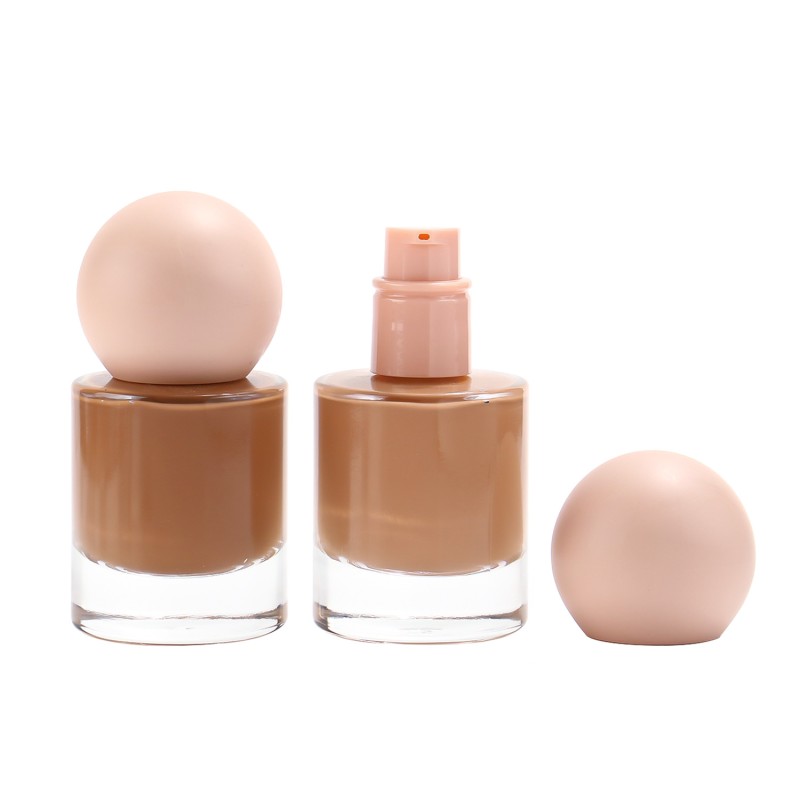 Liquid Foundation Supplier - Round Golden Tube Maquillaje Matte Full Coverage Makeup